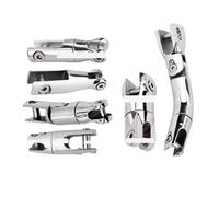 La prima immagine è solo di riferimento. 1 pz. Connettore di ancoraggio girevole unidirezionale a due sezioni in acciaio inossidabile 316 marino, convertitore di ancoraggio,(6-8三段锚)