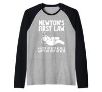 La prima legge di Newton Maglia con Maniche Raglan