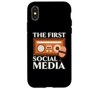 La prima radio radiooperatore di trasmissione dei social media Custodia per iPhone X/XS