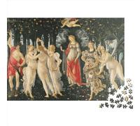 La Primavera di Botticelli Puzzle in Legno per Adulti Puzzle da 1000 Pezzi Puzzle Rettangolare Regali per Adulti Gioco 1000 Pezzi (75x50cm)