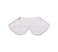 La Primula Verde, Colletto Bianco Ricamato o Set di Colletti ricamati da Bambina per Grembiuli compatibili Grembiule SIGGI da Scuola Elementare, Primaria (12/13 x4)