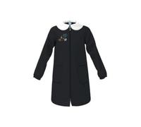 La Primula Verde Grembiule Nero Bambina Scuola Elementare e Primaria, con Zip Centrale e Tasche, Tessuto Resistente e Traspirante, Varie Taglie (9 Anni, Si Logo)