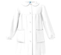 La Primula Verde Grembiule Scuola Infanzia Elementare da Bambina Siggi, Bianco, Bottoni, Con e Senza Logo, dai 6 ai 15 anni. Calza Omaggio (13 anni, si logo)