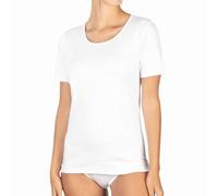 La Primula Verde Maglia Mezza Manica Donna Caldo Cotone Bianca, Cotone Felpato, T Shirt Basic Cotton Termica Donna Bianca, Made in Italy, Regular e Taglie Forti, dalla 3 alla 10