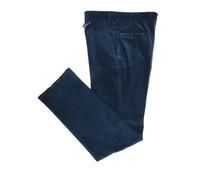 La Primula Verde Pantalone Elegante da Uomo Duca Visconti di Modrone in Velluto, 11 Colori, dalla 48 alla 65 Leggermente Elasticizzati, Ideale per Le Taglie Forti (52 IT Regular, Avio)