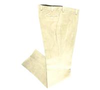 La Primula Verde Pantalone Elegante Giovanile Slim da Uomo Duca Visconti di Modrone in Velluto, 7 Colori, dalla 48 alla 60 (58, Panna)