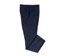 La Primula Verde, Pantalone Lungo da Uomo in Puro Lino, dalla 46 alla 56, Bianco, Blu, Verde e Beige, Bottone in Vita. Capo Sartoriale, Elegante, Fresco e Leggero (56 XXXL IT Uomo, Blu)