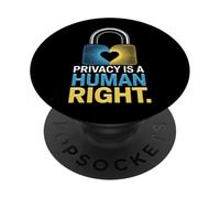 La privacy è una protezione dei dati del lucchetto per i diritti umani PopSockets PopGrip Adesivo