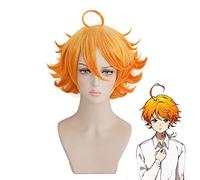 La promessa Neverland Emma parrucca corta arancione costume cosplay Yakusoku no Neverland capelli sintetici termoresistenti parrucche di gioco di ruolo