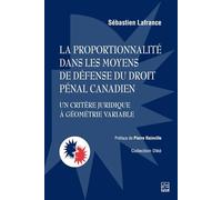 La proportionnalité dans les moyens de défense du droit pénal