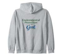 La Protezione dell'ambiente è Il Mio Obiettivo - Consapevolezza Ecologica Felpa con Cappuccio