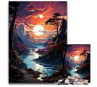 La psichedelia colorata del lago di Ginevra Puzzle da 1000 pezzi per adulti Puzzle difficili per adulti Idea regalo di compleanno Gioco rompicapo impegnativo 1000 pezzi (75x50 cm)