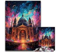 La psichedelia colorata della Basilica di Santo Stefano Puzzle da 1000 pezzi per adulti Puzzle impegnativi Rompicapo fai da te perfetto gioco per famiglie o regalo decorativo 1000 pezzi (38x26 cm)
