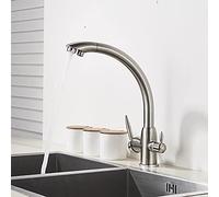 la pubblicità della Fattoria Bar, Rubinetto da Cucina purificato, Doppio Manico Doppia Maniglia a Freddo Che beve Il Ponte di Acqua per Bere.