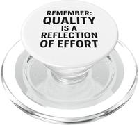 La qualità è un riflesso dello sforzo | Regalo per la Giornata mondiale della qualità PopSockets PopGrip per MagSafe