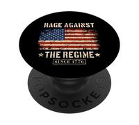 La rabbia contro il regime non resiste a nessun re dal 1776 PopSockets PopGrip Adesivo