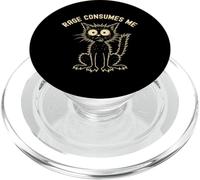 La rabbia mi consuma amante dei gatti divertente meme arrabbiato umorismo sarcastico PopSockets PopGrip per MagSafe
