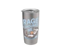 La rabbia mi consuma Bicchiere termico in acciaio inox doppia parete