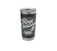 La rabbia mi consuma Bicchiere termico in acciaio inox doppia parete