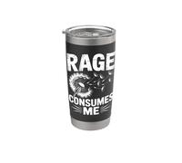 La rabbia mi consuma Bicchiere termico in acciaio inox doppia parete