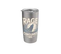 La rabbia mi consuma Bicchiere termico in acciaio inox doppia parete