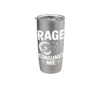 La rabbia mi consuma Bicchiere termico in acciaio inox doppia parete