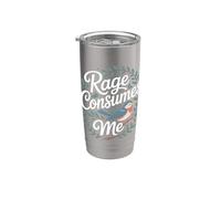 La rabbia mi consuma Bicchiere termico in acciaio inox doppia parete
