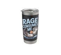 La rabbia mi consuma Bicchiere termico in acciaio inox doppia parete