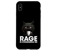 La rabbia mi consuma divertente, stupido gatto che fissa Custodia per iPhone XS Max