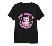La Rabbia Mi consuma Gatto Maglietta Premium