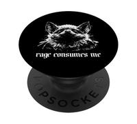 La rabbia mi consuma pipistrello divertente sarcastico arrabbiato umorismo oscuro rabbia PopSockets PopGrip Adesivo