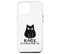 La rabbia mi consuma un divertente meme sciocco con il gatto che sta fissando Custodia per iPhone 12 Pro Max