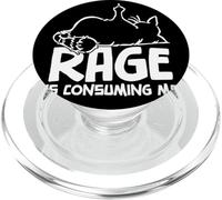 La rabbia mi consuma un divertente meme sciocco con il gatto che sta fissando PopSockets PopGrip per MagSafe