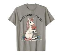 La Rabbia Mi consuma Un Meme sull'unicorno Maglietta