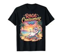 La Rabbia Mi consuma Un Meme sull'unicorno Maglietta
