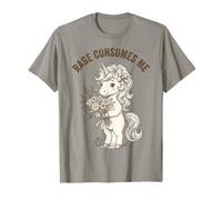 La Rabbia Mi consuma Un Meme sull'unicorno Maglietta