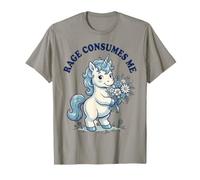 La Rabbia Mi consuma Un Meme sull'unicorno Maglietta