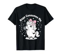 La Rabbia Mi consuma Un Meme sull'unicorno Maglietta