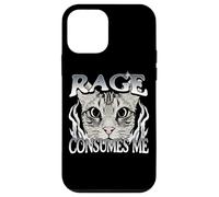 La rabbia mi consuma un meme umoristico sui gatti Custodia per iPhone 12 mini