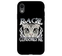 La rabbia mi consuma un meme umoristico sui gatti Custodia per iPhone XR
