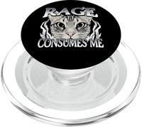 La rabbia mi consuma un meme umoristico sui gatti PopSockets PopGrip per MagSafe