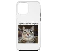 La rabbia mi sta consumando sciocco che fissa il meme del gatto Custodia per iPhone 12 mini