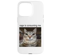 La rabbia mi sta consumando sciocco che fissa il meme del gatto Custodia per iPhone 15 Pro Max