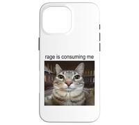 La rabbia mi sta consumando sciocco che fissa il meme del gatto Custodia per iPhone 16 Pro Max