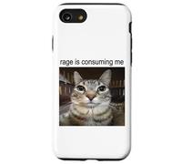 La rabbia mi sta consumando sciocco che fissa il meme del gatto Custodia per iPhone SE (2020) / 7/8