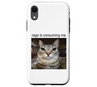 La rabbia mi sta consumando sciocco che fissa il meme del gatto Custodia per iPhone XR