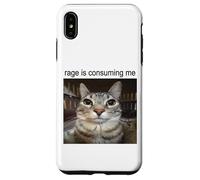 La rabbia mi sta consumando sciocco che fissa il meme del gatto Custodia per iPhone XS Max