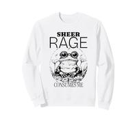 La Rabbia Pura Mi consuma (Divertente Grafica a Forma di Rana) Felpa