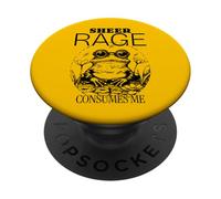 La rabbia pura mi consuma (divertente grafica a forma di rana) PopSockets PopGrip Adesivo