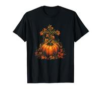 La Raccolta della Zucca Autunnale Lascia la Vite di Halloween Maglietta